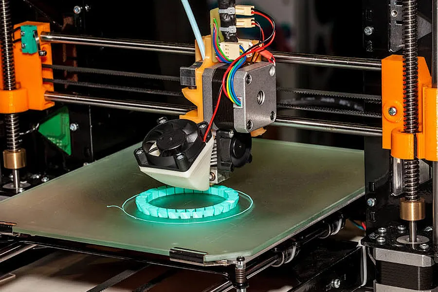3D printer chamber heating with a PTC heater